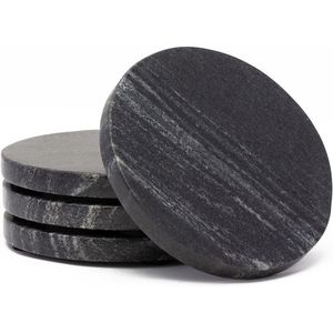 Premium Marble <b>Coaster</b> Set – Elegant <b>Drink</b> <b>Coasters</b> for Home Natural Marble <b>Coasters</b> – Luxury Table Protection Set - Product Image 5