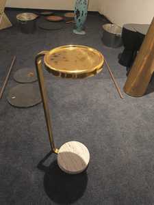 Room Furniture Luxury Living Gold <b>Black</b> Round Stainless Steel Top Base Coffee <b>Table</b> Side <b>Table</b> - Product Image 6