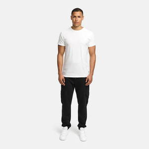 Men's <b>Black</b> Cargo Sweatpants Elastic Waist Drawstring Casual Joggers Multiple Pockets Midweight Cotton Autumn Wear - Product Image 6