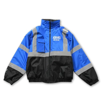 Veste coupe-vent réfléchissante Eagle pour le personnel diplomatique, style safari |   Veste à capuche imperméable, écologique, respirante, avec doublure en toile de polyester