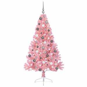 Sapin de Noël artificiel pré-éclairé en PVC rose de 70,9 pouces avec 300 LED - Product Image 3