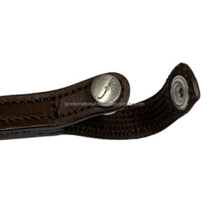 Bandeau de tête pour cheval en cuir italien artisanal, décoré de cristaux Lux fuchsia, chaîne scintillante, bandeau de tête pour bride - Product Image 3