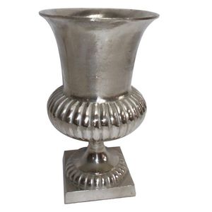 Handmade Silver Floor Vase Art Deco Design Polished Finish Rust Resistant Eco-Friendly Indoor/Outdoor Wedding Party Festival - Product Image 4