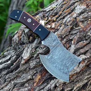 Ejes de acero de Damasco de alta calidad MS-Factory Uso multiusos con mango de madera personalizable Diseño popular Opciones de logotipo personalizado - Product Image 5