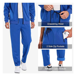 Men and Women Comfortable Casual Winter Windbreaker Track Suits 100 Percent Cotton Breathable <b>Plus</b> <b>Size</b> Two Piece <b>Sets</b> - Product Image 6