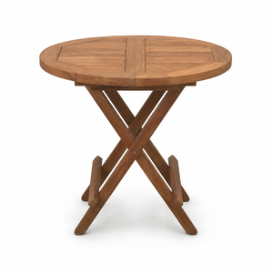 Piccolo <b>Round</b> Teak Picnic <b>Table</b> Contemporary Solid Teak Premium Quality Foldable Design Weather Resistant Patio Garden Wholesale - Product Image 1