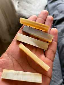 Meilleur prix pour des blancs d'écrou en corne de buffle de haute qualité Technique polie Agate guitare de qualité artisanat naturel noël GM Impex - Product Image 6