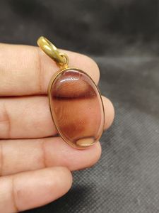 Collar de Latón Vintage con Cuarzo Ahumado Fino Hecho a Mano para Mujer, Colgante de Piedras Preciosas Naturales Surtidas de Moda para Fiestas, Cristiano - Product Image 6