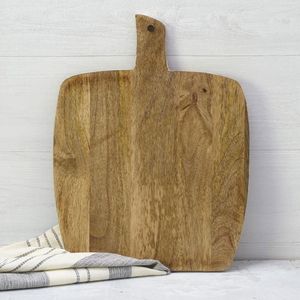 Planche à découper artisanale en bois dur naturel pour la cuisine à domicile, idéale pour hacher et trancher. - Product Image 5