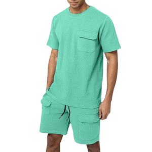 Ensembles été 2 pièces pour hommes, shorts et jogging, vêtements de sport, ensemble t-shirt et short décontracté pour hommes - Product Image 1