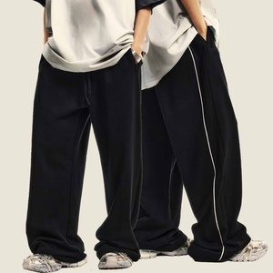 Fabricant de pantalons de survêtement personnalisés 100 % coton pour hommes, pantalons de jogging amples en molleton bouclette, pantalons de survêtement vierges - Product Image 2