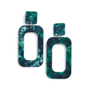 Luxury Handmade <b>Resin</b> <b>Earrings</b> Premium Quality Material Elegant Party Fashion Accessories Crystal Style Lightweight Comfortable - Product Image 6