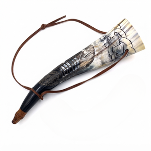 Cuerno Vikingo Ecológico de la Mejor Calidad, Sonido Profundo, Pulido a Mano, Forma Natural, Cuerno de Búfalo Duradero, Artesanía - Product Image 3