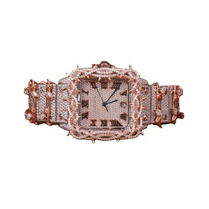 Custom Skull Totalmente Iced Mecánico Moissanite Relojes Diamante Cuarzo Calaveras Reloj Con Dos Tonos Elegante Hip Hop Reloj - Product Image 2