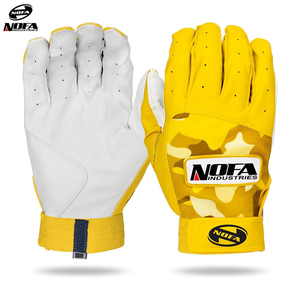 Guantes de Bateo de Béisbol y Sóftbol Personalizados, Material de Cuero, Cierre de Gancho y Bucle, Colores con Logotipo Personalizado, Soporte para Muñeca, Tallas para Adultos - Product Image 1