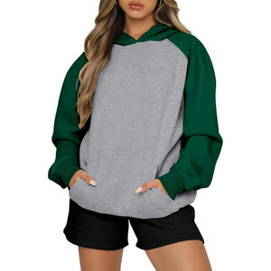 Best Manufacture Women Winter Oversized Solid Fleece Hoodie 100% Cotton Material Customised Printing Front Customized Colors - Product Image 2