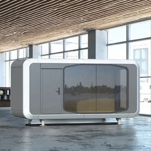 Hotel prefabricado portátil Baño al aire libre Remolque Inodoro móvil Baño portátil Ducha Inodoro Casa de cápsula pequeña para la venta - Product Image 2