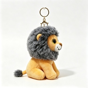 Customized Plush <b>Lion</b> Keychain With Gray Mane Soft Stuffed Animal <b>Toy</b> For Kids Unisex 11CM-30CM - Product Image 4