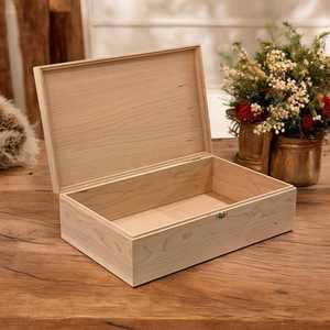 Handmade Sustainable Solid Wooden Jewelry <b>Box</b> with Lid Classic Custom <b>Keepsake</b> Organizer for Jewelry - Product Image 6