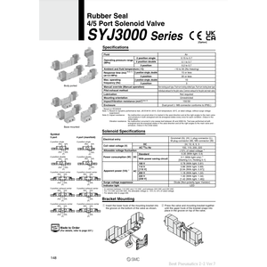 Soupape de commande SYJ3243-5LZ électrovanne pneumatique SMC - Product Image 2