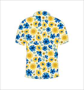 <b>Mens</b> <b>Sunflower</b> Print Polo <b>Shirt</b> Short Sleeve Casual Summer Golf Polo Lightweight Collared Fashion <b>Shirt</b> - Product Image 6