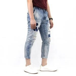 Pantalon en jean d'hiver pour homme, mode streetwear, respirant, coupe droite, slim fit, style hip hop, haute qualité - Product Image 4