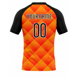 เสื้อกีฬาโพลีเอสเตอร์ 100% สวมใส่สบาย ระบายอากาศได้ดี ต้านเชื้อแบคทีเรีย แห้งเร็ว  รับสกรีนโลโก้และชื่อทีมตามแบบที่ต้องการ - Product Image 2