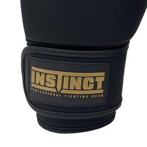 Guantes de Boxeo Muay Thai de Cuero Vacuno Genuino para Adultos, Diseño Nuevo, Ligeros, con Agarre Protector, Color Negro - Product Image 4