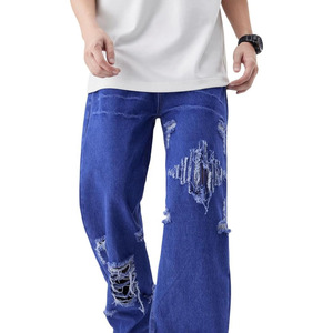 Jeans Anchos para Hombre al por Mayor, Estilo Retro Clásico, Holgados, Hip Hop, Vintage, Streetwear - Product Image 1