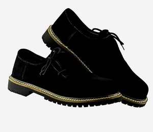 Chaussures de luxe pour hommes en cuir véritable de haute qualité, à lacets, bout fermé, confortables pour l'extérieur, collection automne, modernes - Product Image 1