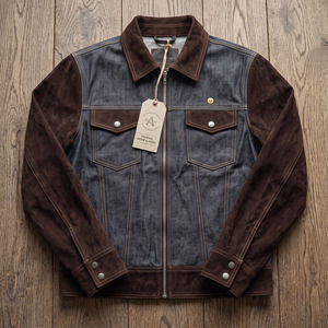 Vêtements de soudeur industriels en cuir JNM SAFETY, haute résistance, cuir de vachette de qualité supérieure, design avec logo, 100% polyester, ANSI CLASSE 1 EN - Product Image 6