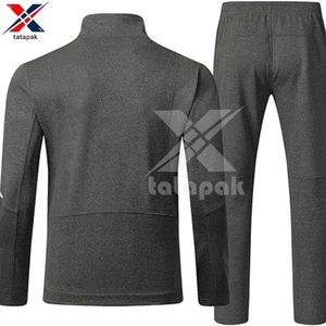 Ensemble de survêtement d'hiver haute performance 100 % coton molletonné imprimé numériquement, 2 pièces, unisexe, qualité export - Product Image 3