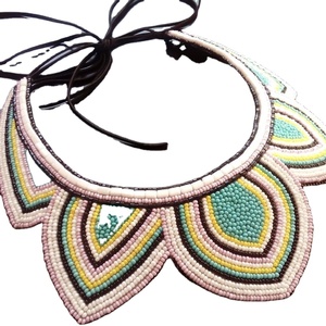 Collar Africano Tribal Hecho a Mano con Cuentas CRYSTAL CRAFT para Mujeres y Niñas, Gargantilla con Colgante, Collar Largo para Fiesta - Product Image 1