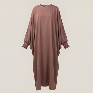 Vente en gros d'usine : Robe longue hijab une pièce pour femmes musulmanes, tenue couvrante intégrale, en polyester, couleur personnalisable - Product Image 1