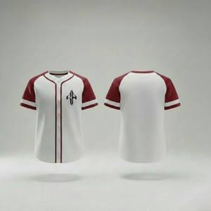 Camiseta de Béisbol de Primera Calidad, Transpirable, con Estampado Digital, 100% Poliéster, Cuello en V, Manga Corta, por RIVIAN ATLANTIC - Product Image 1