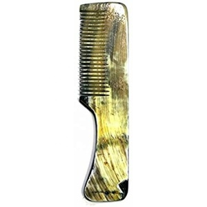 Nuevo diseño 4 ''peine de cuerno de bigote peine de cuerno de buey tallado ecológico gran oferta estilo Animal - Product Image 6