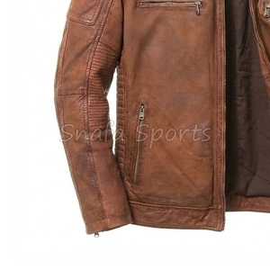 Top Selling Men Stylish Leather Jacket Different Colors Available in Best Selling Price Leather Men Jacket for men OEM Serviced - Product Image 4