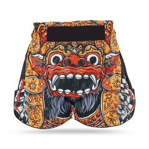 Shorts de Muay Thai en tissu satiné pour la boxe, le karaté, l'entraînement en salle, les combats, vêtements de sport confortables pour les arts martiaux - Product Image 2