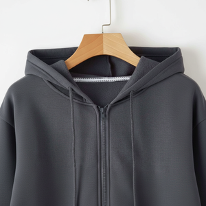 Sudadera con capucha de algodón 100% para mujer, moderna, de invierno, con cremallera, ligera, antipilling, transpirable y personalizable - Product Image 6