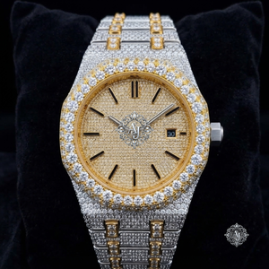Reloj de Lujo con Diamantes Moissanite Estilo Hip Hop para Hombre, Esfera Cuadrada Completamente Adornada, Correa de Acero Inoxidable de 20 mm - Product Image 3