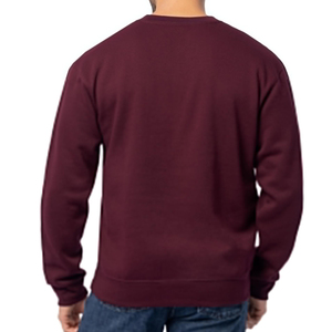 เสื้อสเวตเชิ้ตคอกลมสีพื้นสำหรับผู้ชาย ทรงปกติ ผ้าฝ้ายถัก 100% สวมใส่สบายๆ สำหรับฤดูใบไม้ร่วง - Product Image 2
