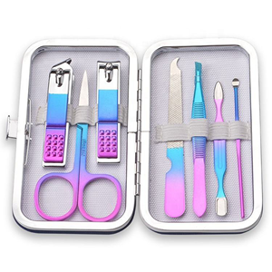 Manicure <b>Pedicure</b> <b>Set</b> for Salon Travel Professional Stainless Steel Nail Grooming Kit Custom Private Label - Product Image 1