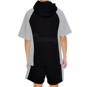 Custom Design Made <b>Men</b> Casual Winter <b>Hoodie</b> <b>Shorts</b> <b>Sets</b> Breathable Lightweight Front Logo - Product Image 3