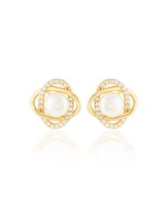925 Sterling <b>Silver</b> <b>Pearl</b> Stud <b>Earrings</b> Made with 925 <b>Silver</b> - Product Image 5