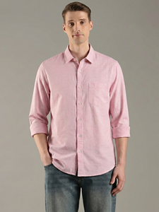 Camisa Casual de Hombre Enovate, Doble Botonadura, Manga Larga, Transpirable, 100% Algodón, Estampada, con Logotipo en la Parte Trasera del Cuello, para Primavera - Product Image 2