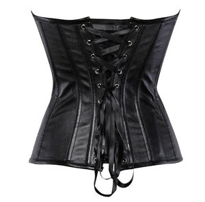 Corset Bustier en Cuir de Qualité pour Femme, Taille Ajustée, par Standard International, à Prix Abordable - Product Image 3