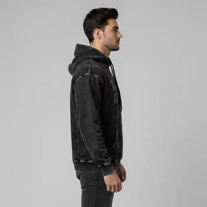 Sudadera con Capucha para Hombre, Personalizable, de Gran Tamaño, Servicio OEM, Felpa de Primera Calidad, Lavado Ácido, Impresión Digital - Product Image 4