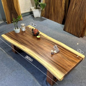 Live EDGE โต๊ะกาแฟแบบเรียบง่าย, โต๊ะกลางสำหรับห้องนั่งเล่นโต๊ะกาแฟไม้เนื้อแข็งแฮนด์เมดไม้ธรรมชาติตกแต่ง - Product Image 3