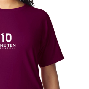 Camiseta de Mujer Color Granate, Algodón Suave, Informal, Manga Corta, Cómoda, Básica, Ropa de Moda, Venta al Por Mayor Personalizada - Product Image 6