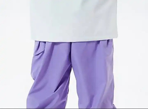 กางเกงฮาเร็มสีม่วงสำหรับผู้ชาย เอวยางยืด มีกระเป๋าข้าง กันลม ลำลอง น้ำหนักปานกลาง โพลีเอสเตอร์ ใส่ได้ในฤดูใบไม้ร่วง - Product Image 4